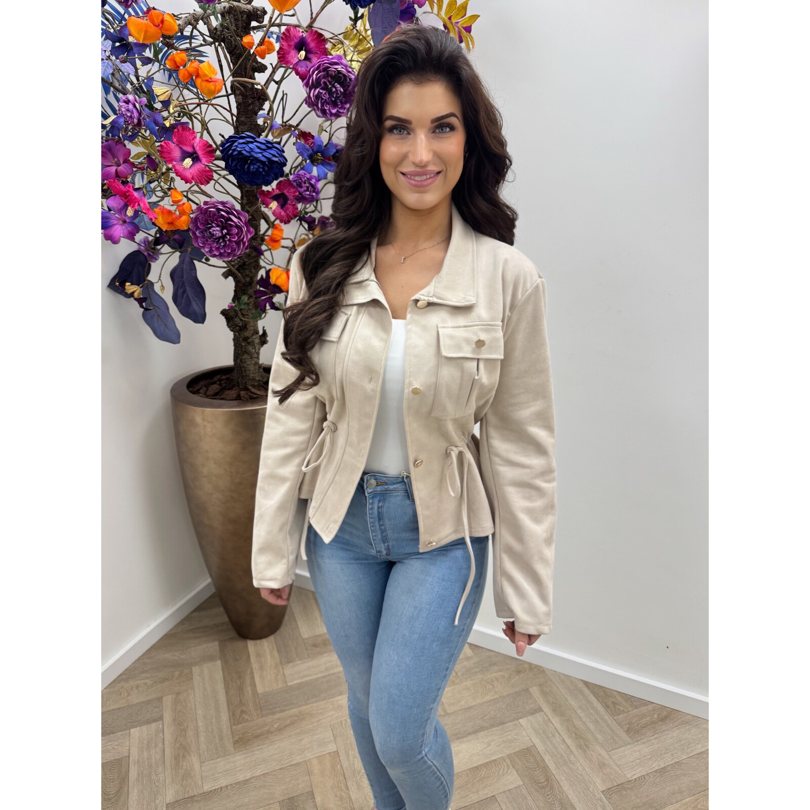 Suéde jacket Stella Beige