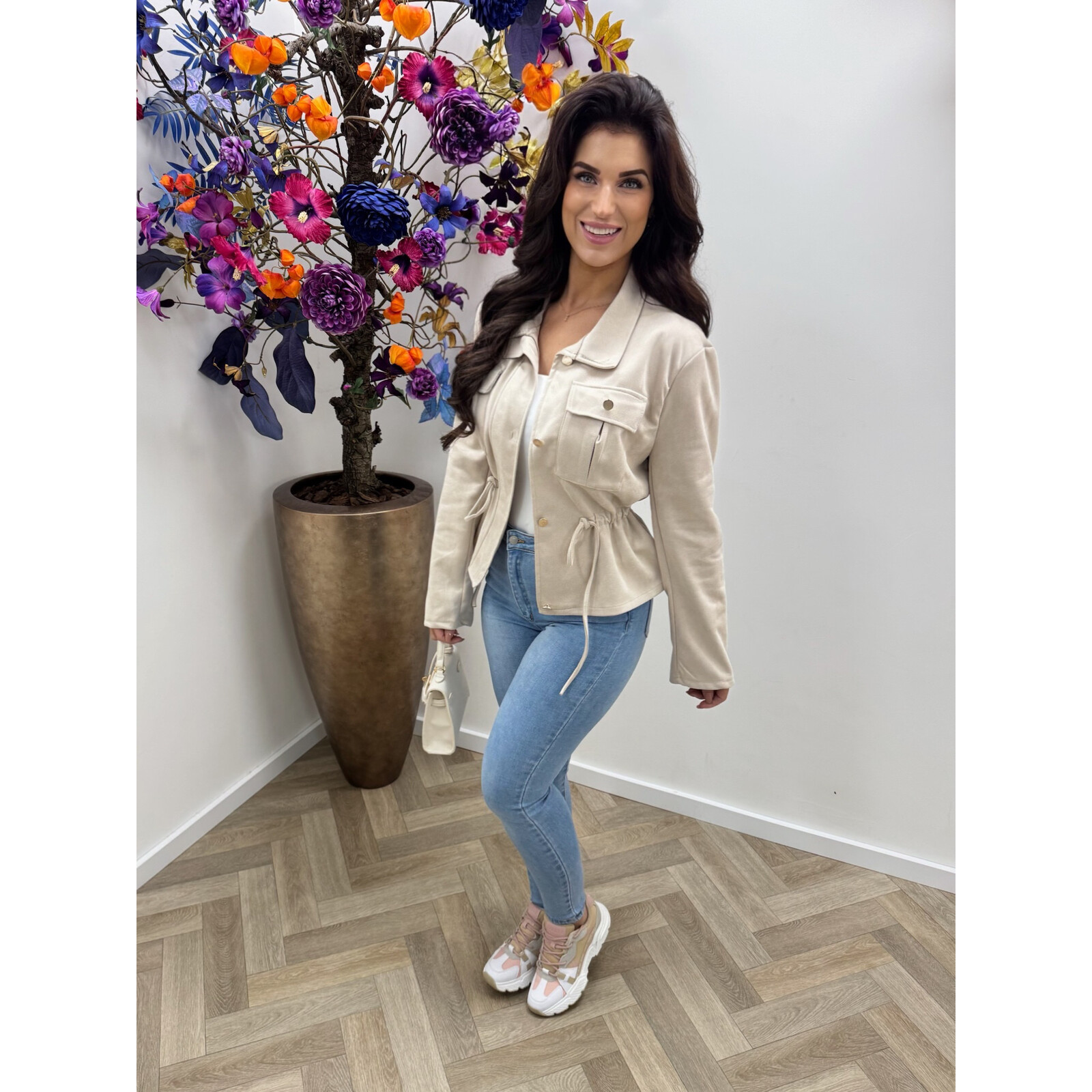 Suéde jacket Stella Beige