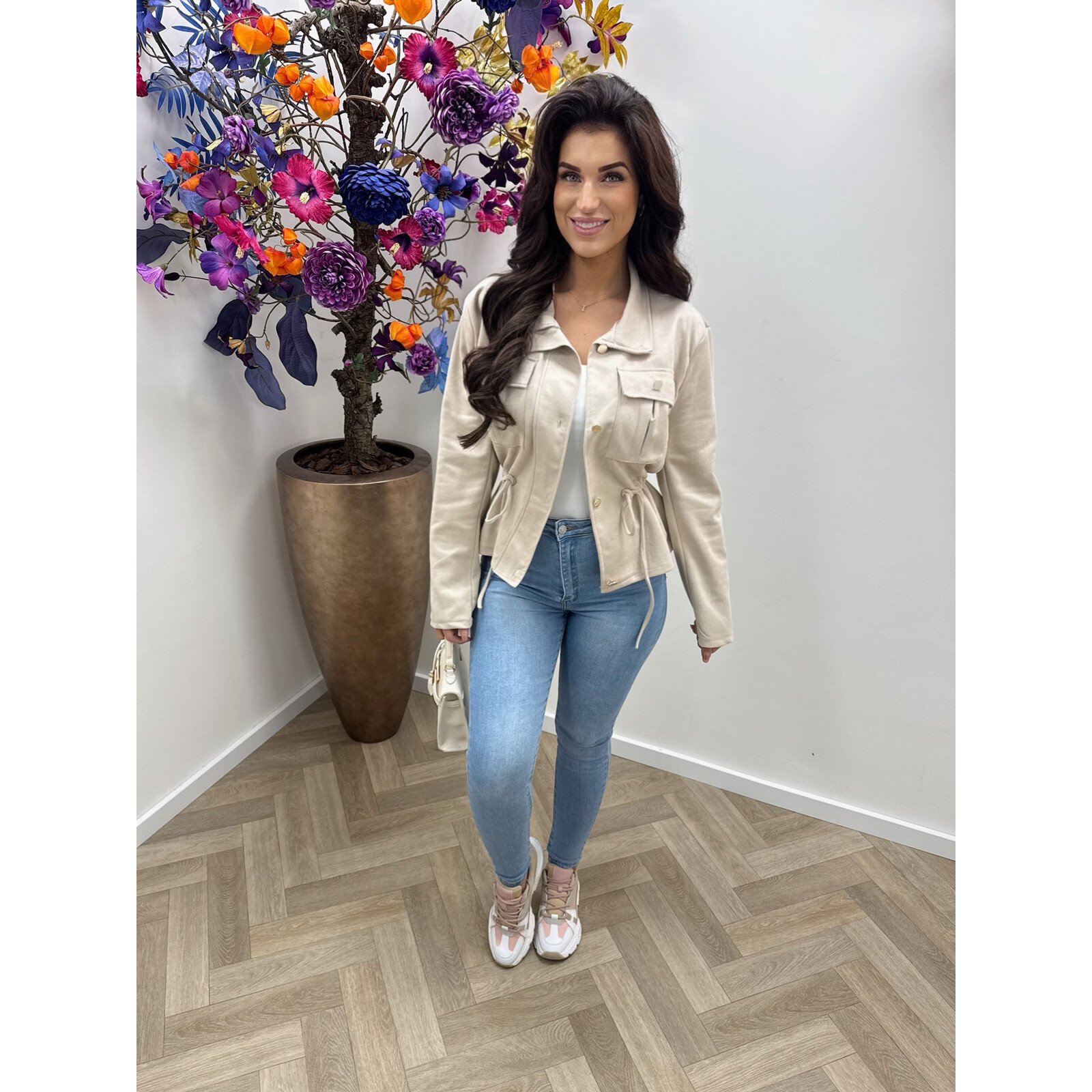 Suéde jacket Stella Beige