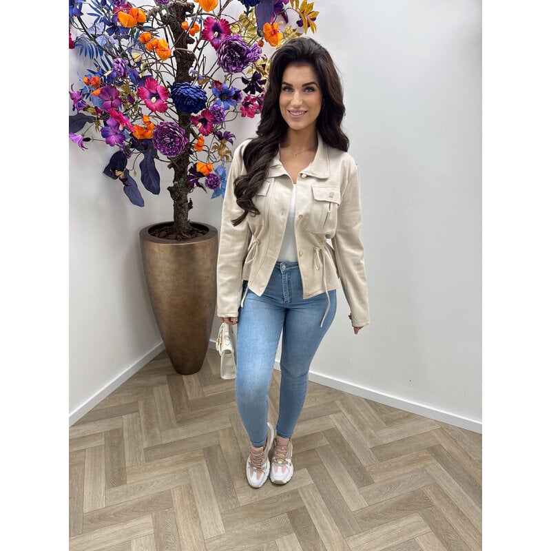 Suéde jacket Stella Beige