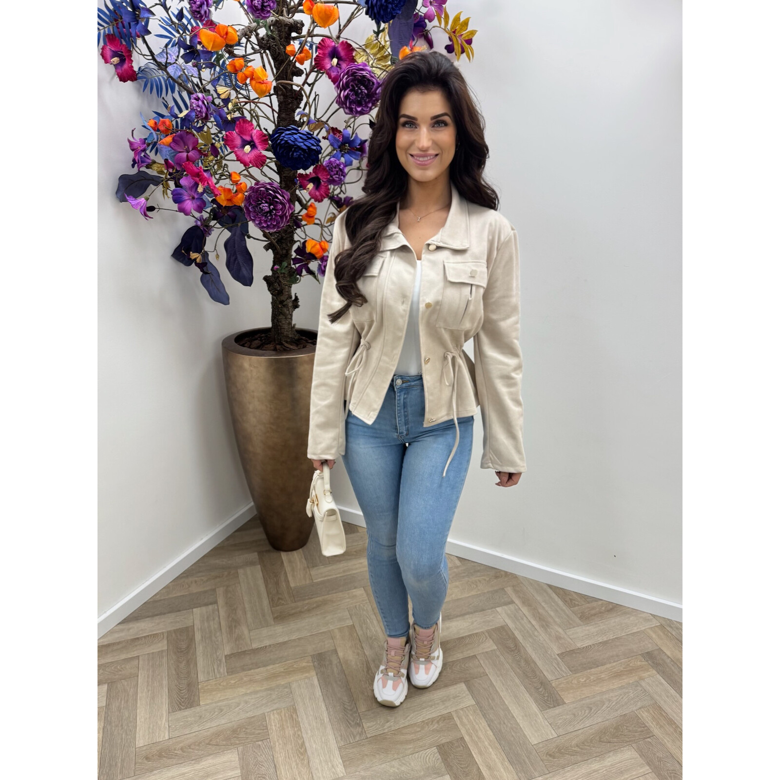 Suéde jacket Stella Beige