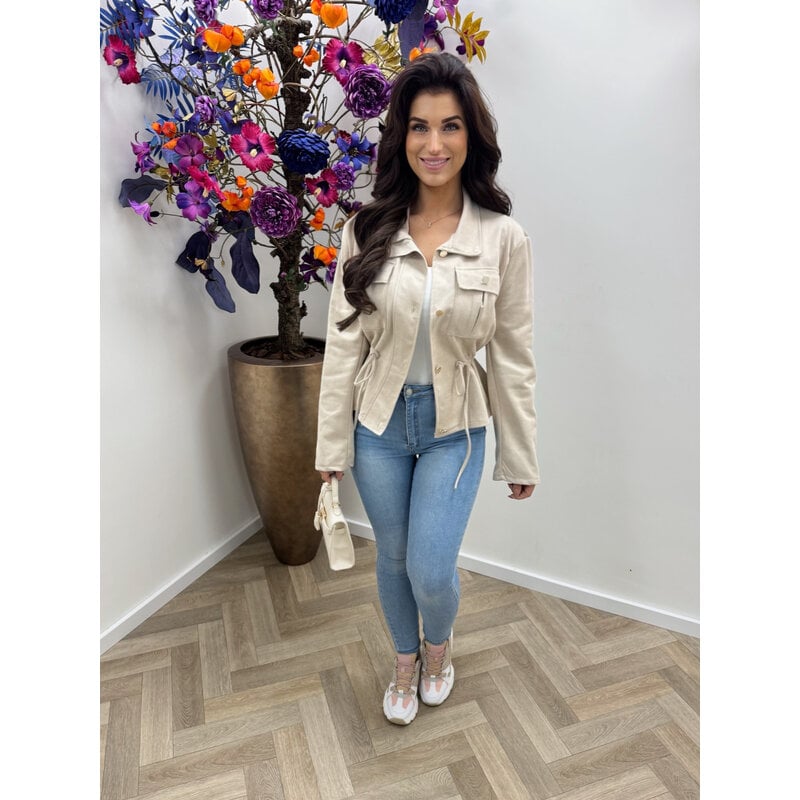 Suéde jacket Stella Beige