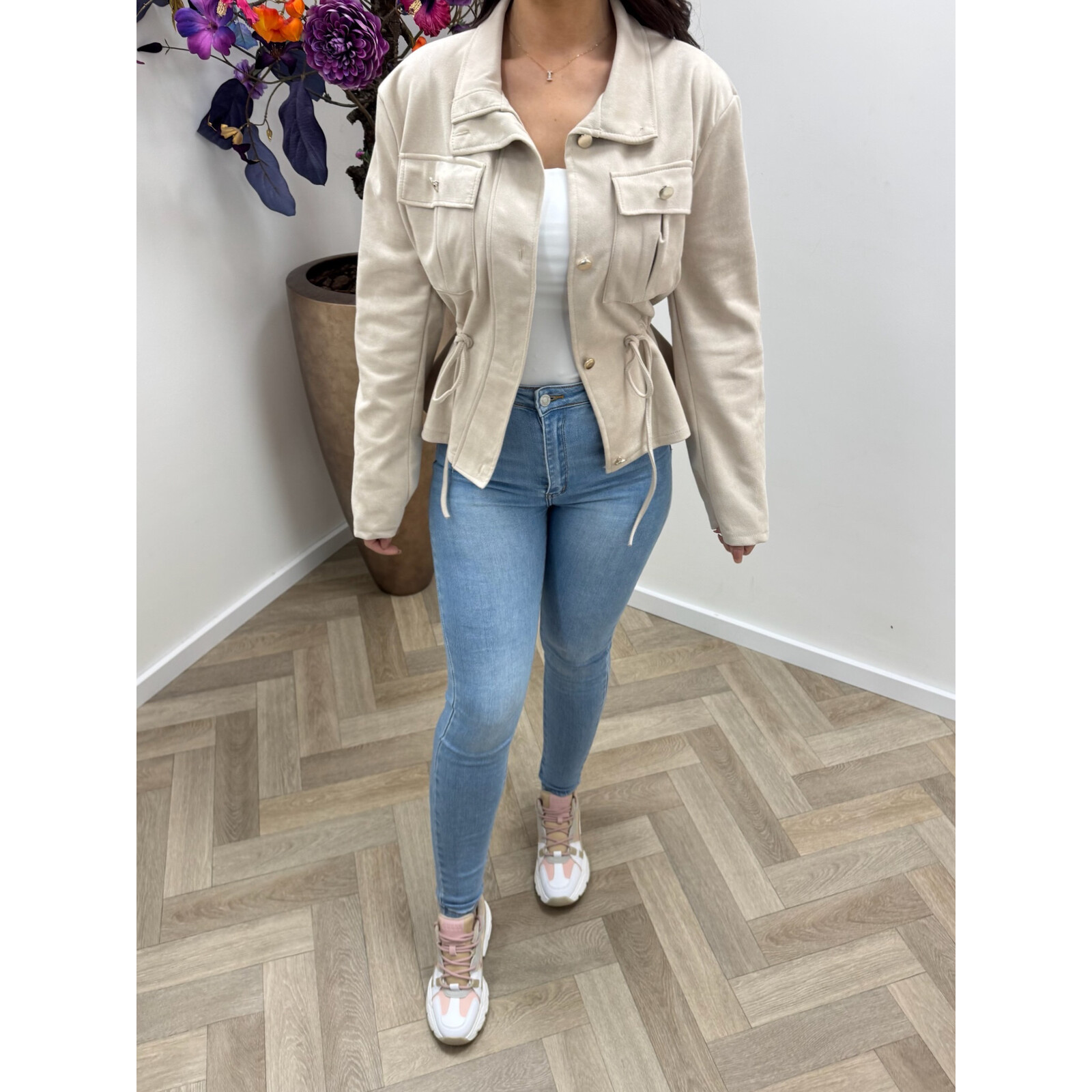 Suéde jacket Stella Beige