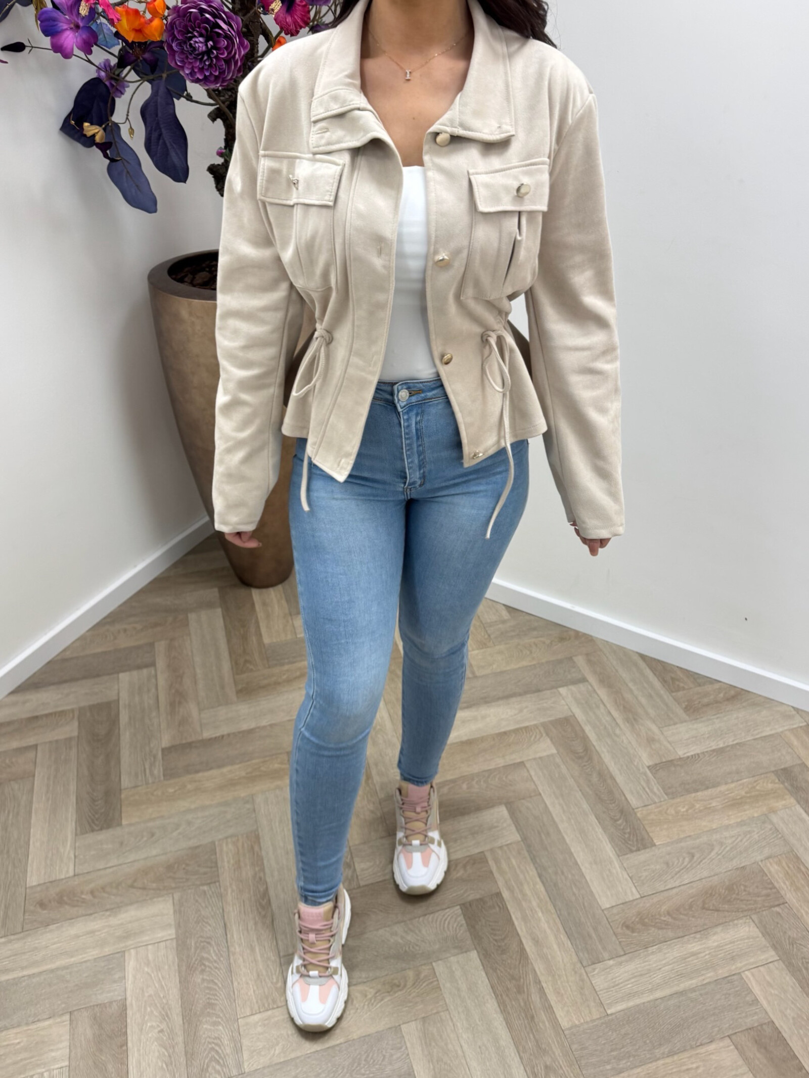 Suéde jacket Stella Beige
