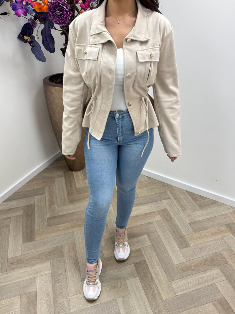 Suéde jacket Stella Beige
