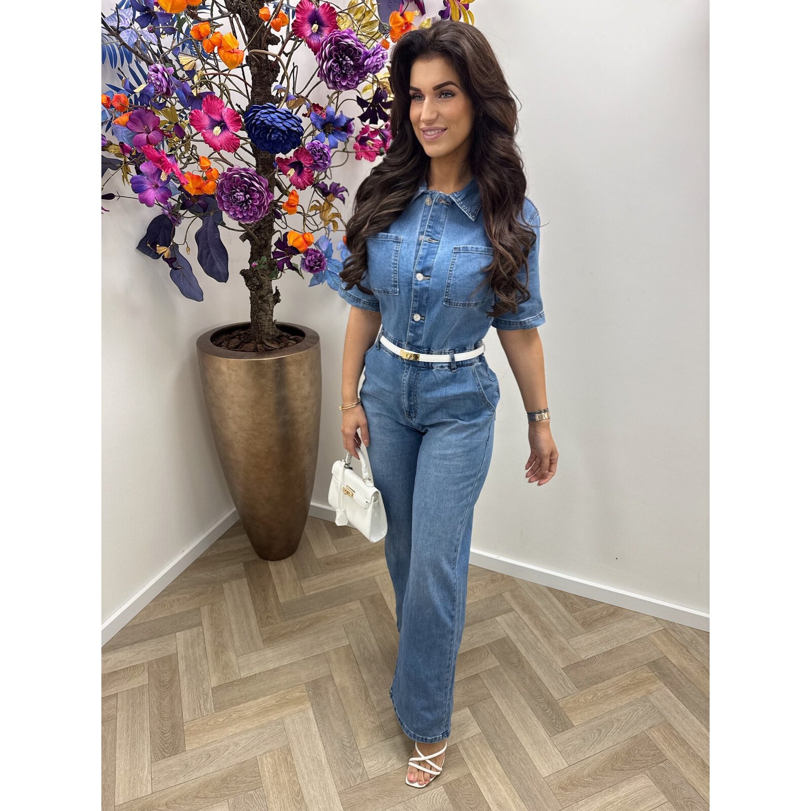 Denim jumpsuit Senna M844