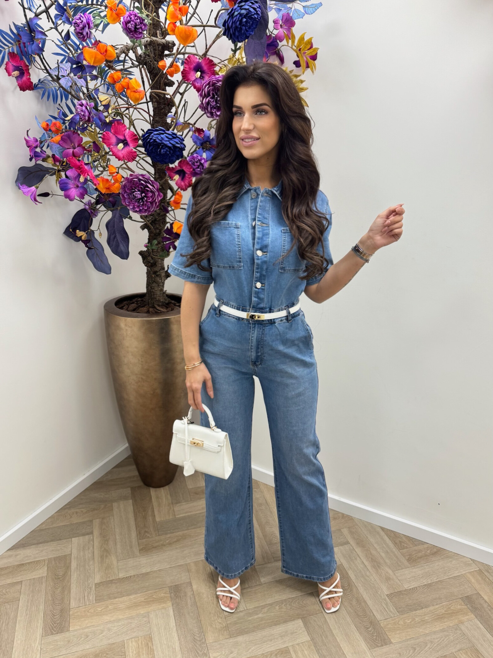 Denim jumpsuit Senna M844