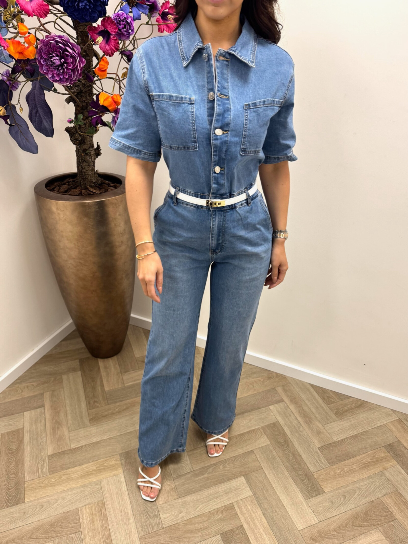 Denim jumpsuit Senna M844