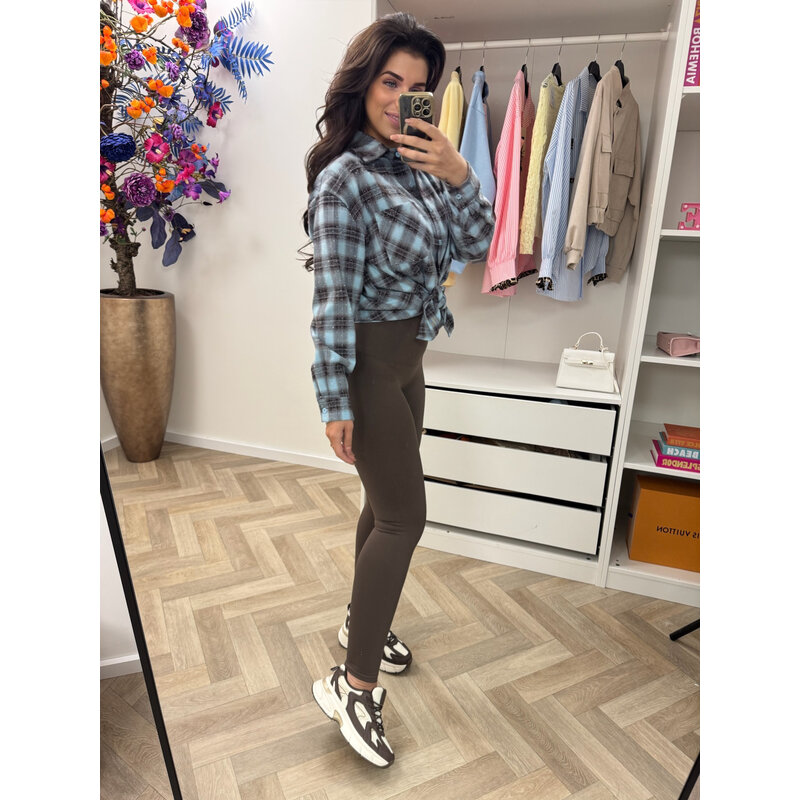 Ruit blouse Diamonds Blue EN125