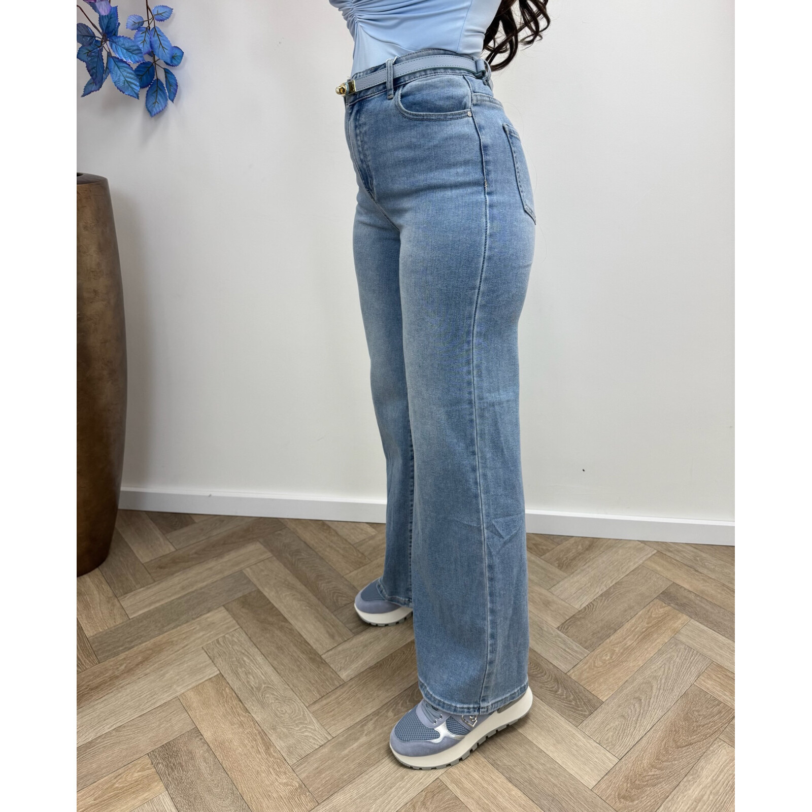 Jeans Straight Redberry Denim Blue A070-5