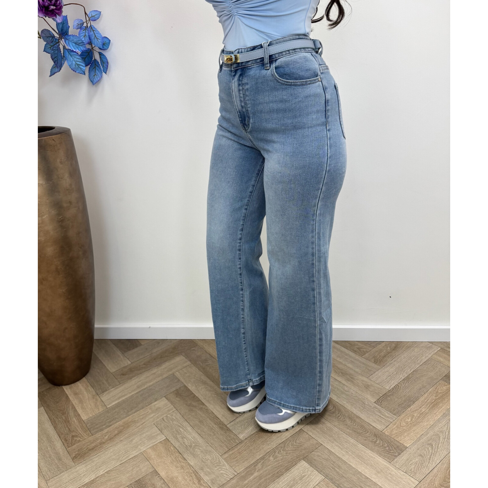 Jeans Straight Redberry Denim Blue A070-5