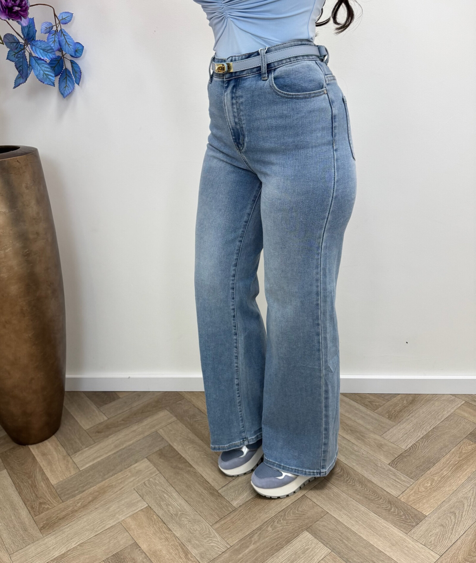 Jeans Straight Redberry Denim Blue A070-5