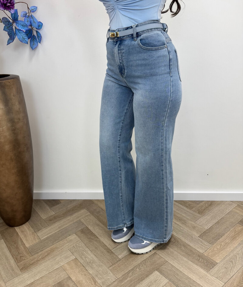 Jeans Straight Redberry Denim Blue A070-5