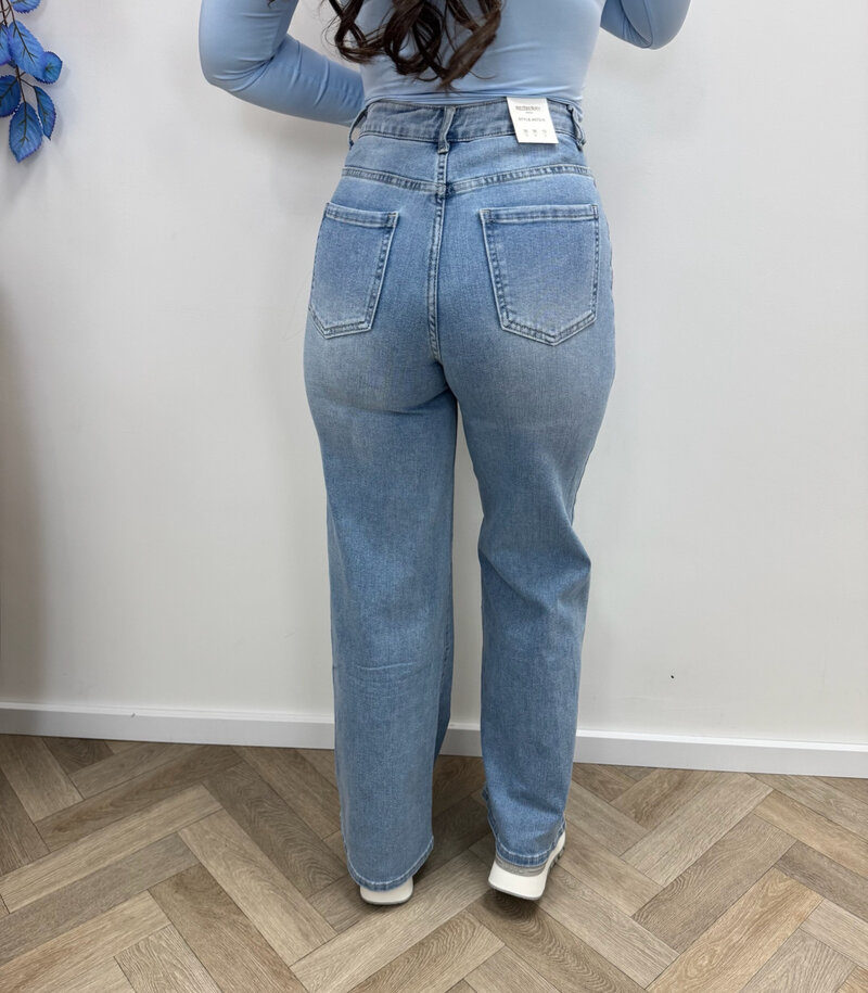 Jeans Straight Redberry Denim Blue A070-5