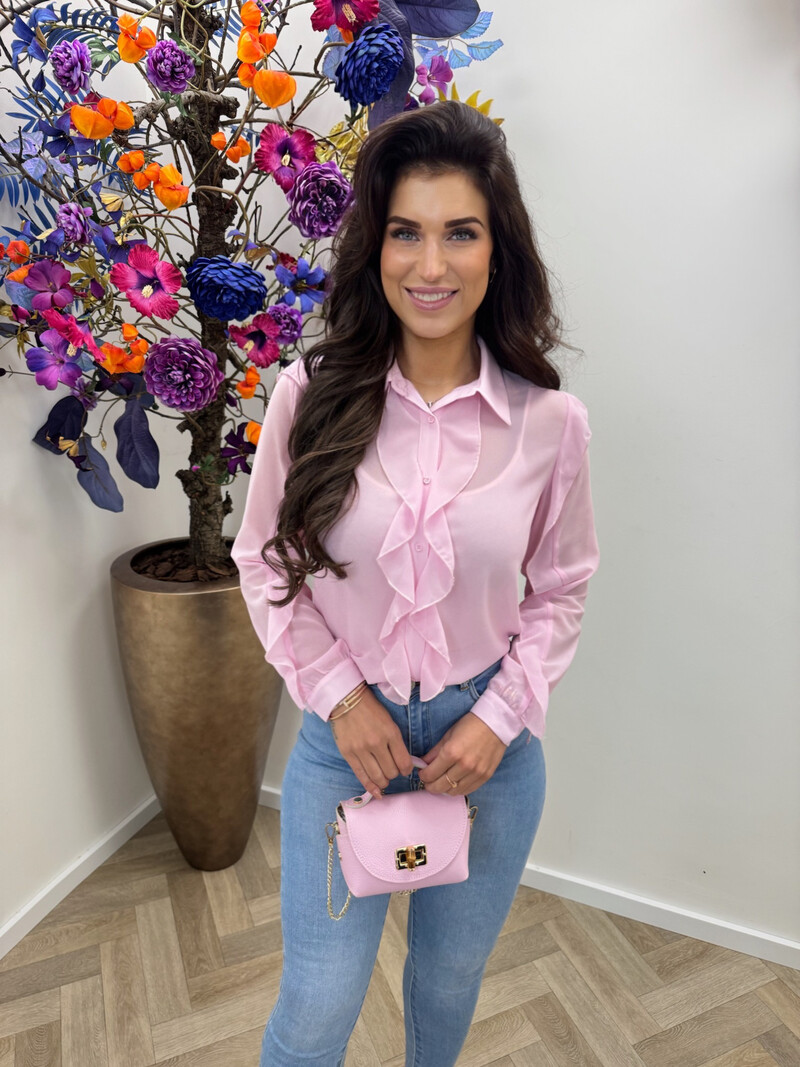 Blouse ruffle Kilky AP-2498 Pink