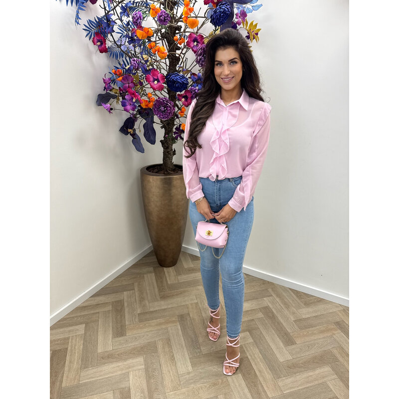 Blouse ruffle Kilky AP-2498 Pink