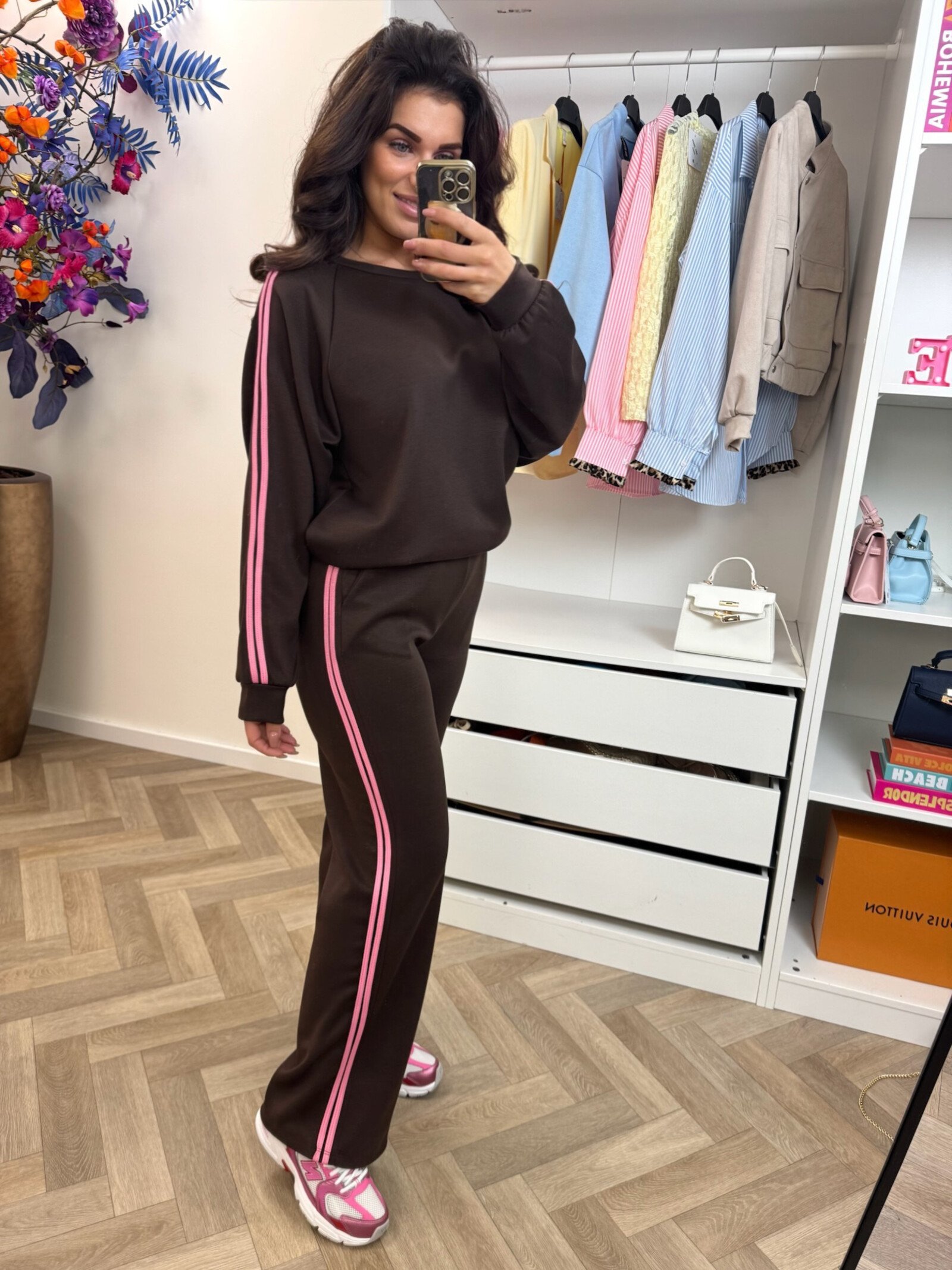 Joggingspak Stripes Choco