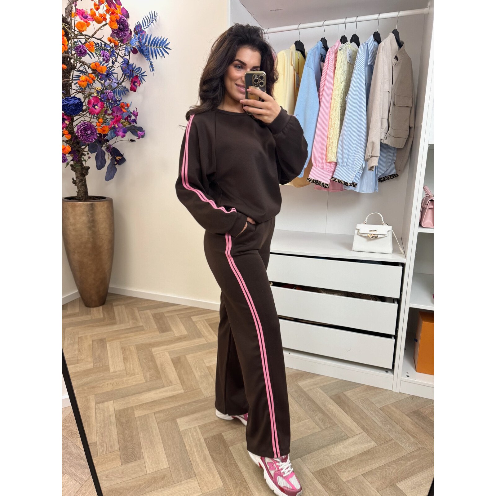 Joggingspak Stripes Choco