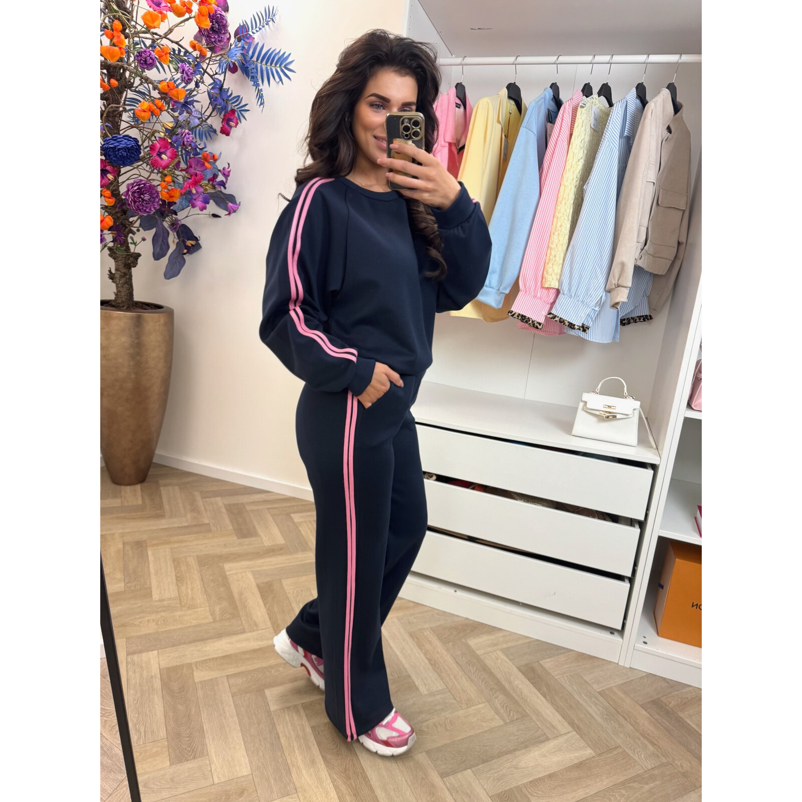 Joggingspak Stripes Navy