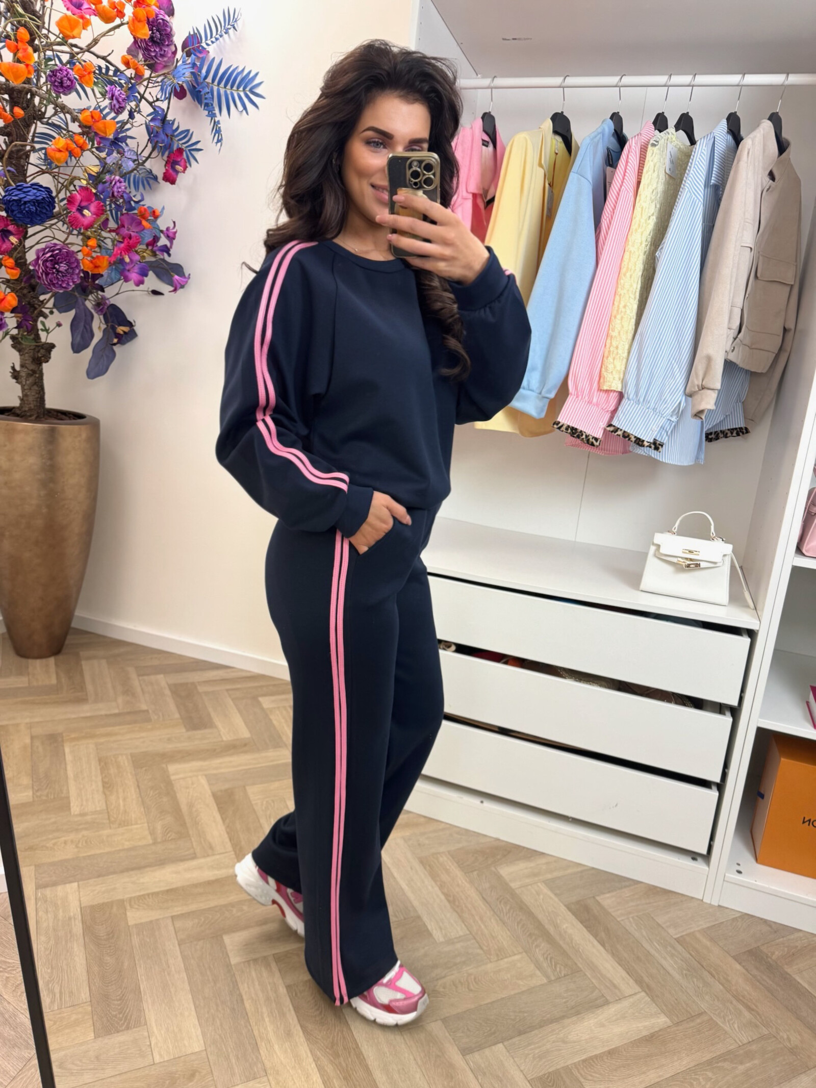Joggingspak Stripes Navy