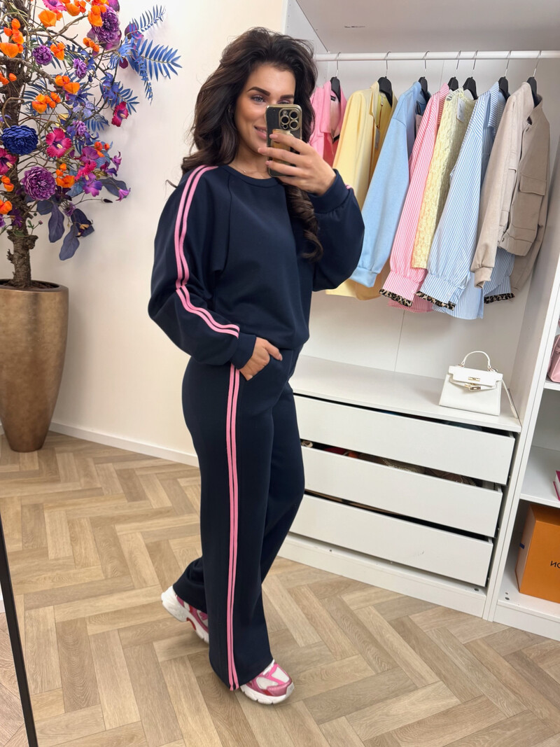 Joggingspak Stripes Navy