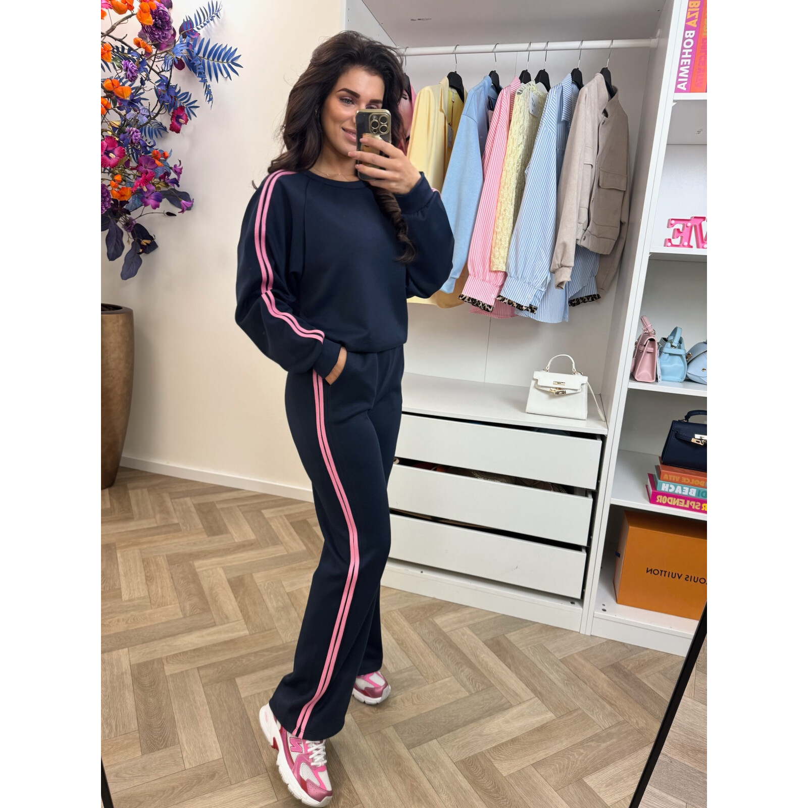 Joggingspak Stripes Navy