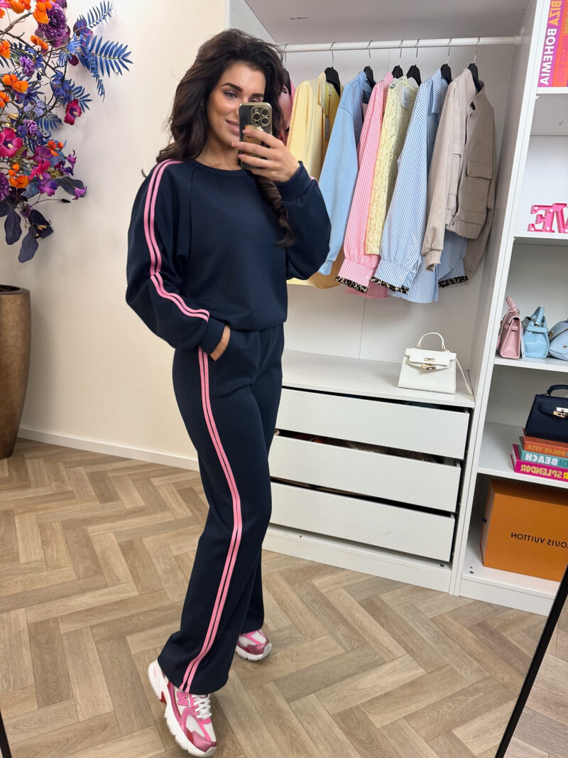 Joggingspak Stripes Navy