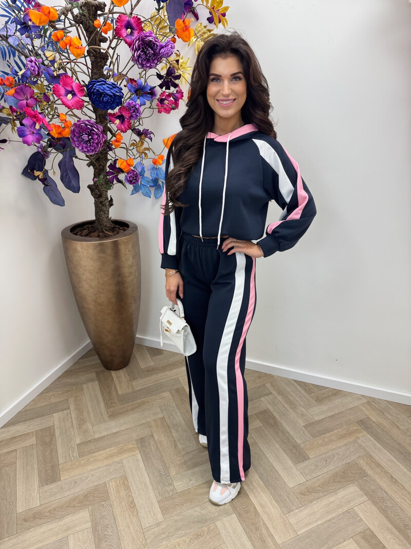 Joggingspak Mellie stripes Navy