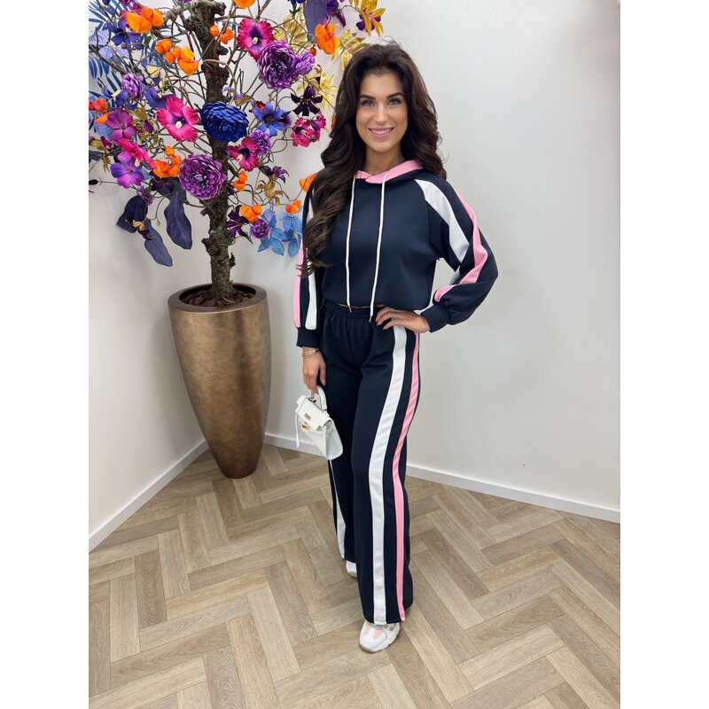 Joggingspak Mellie stripes Navy