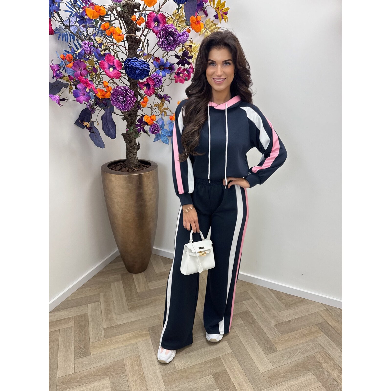 Joggingspak Mellie stripes Navy