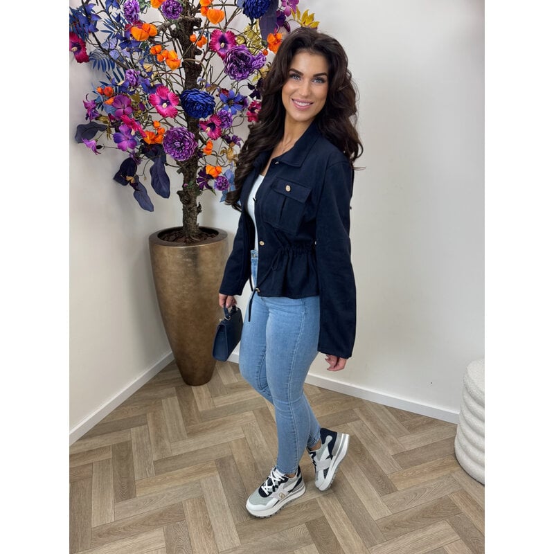 Suéde jacket Stella Navy