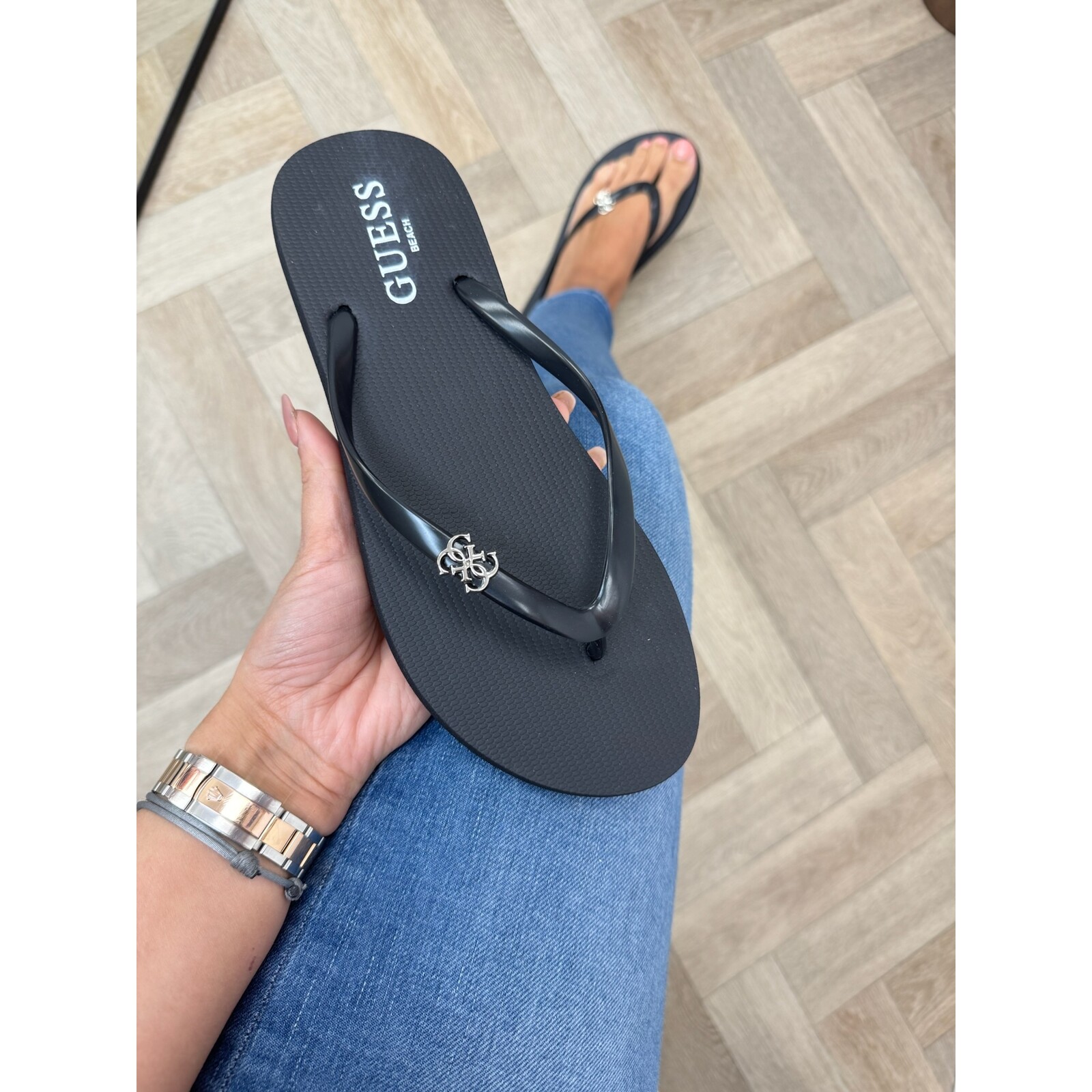 Guess Flip flop Niki Guess black 1226