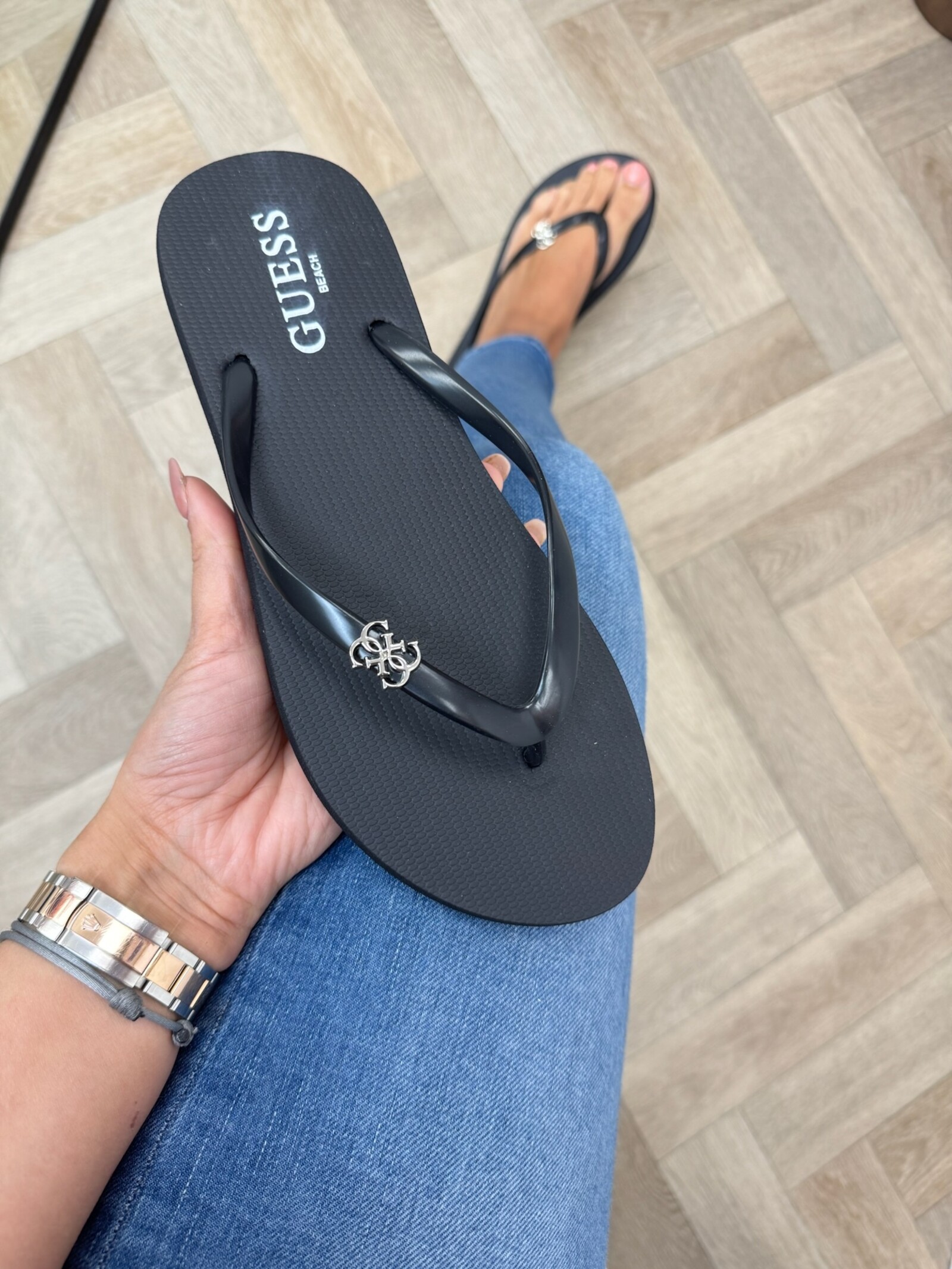 Guess Flip flop Niki Guess black 1226