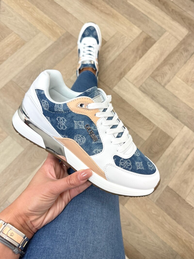 Sneakers Moxea20 denim White Guess 1212