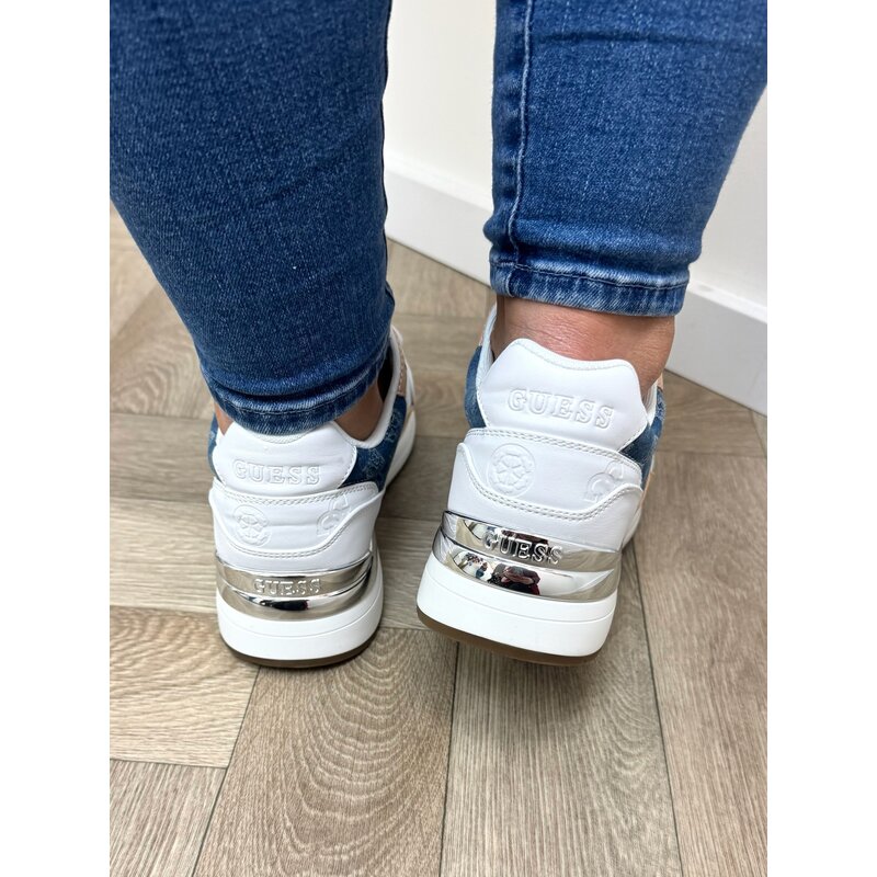 Sneakers Moxea20 denim White Guess 1212