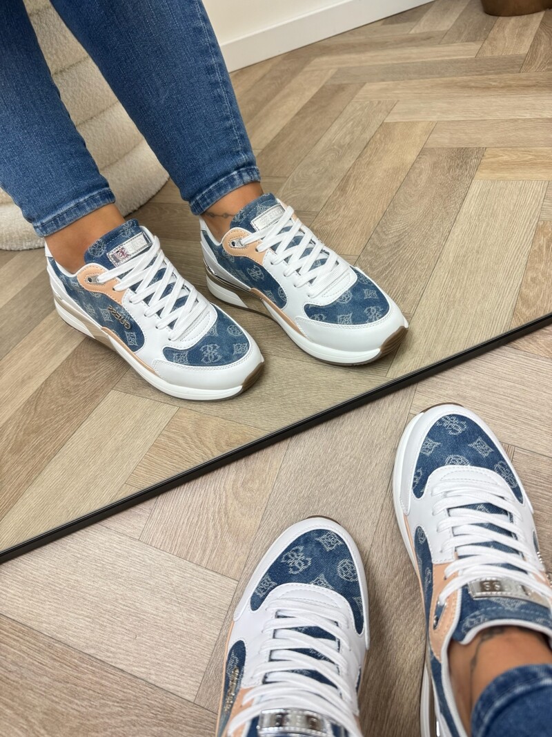 Sneakers Moxea20 denim White Guess 1212