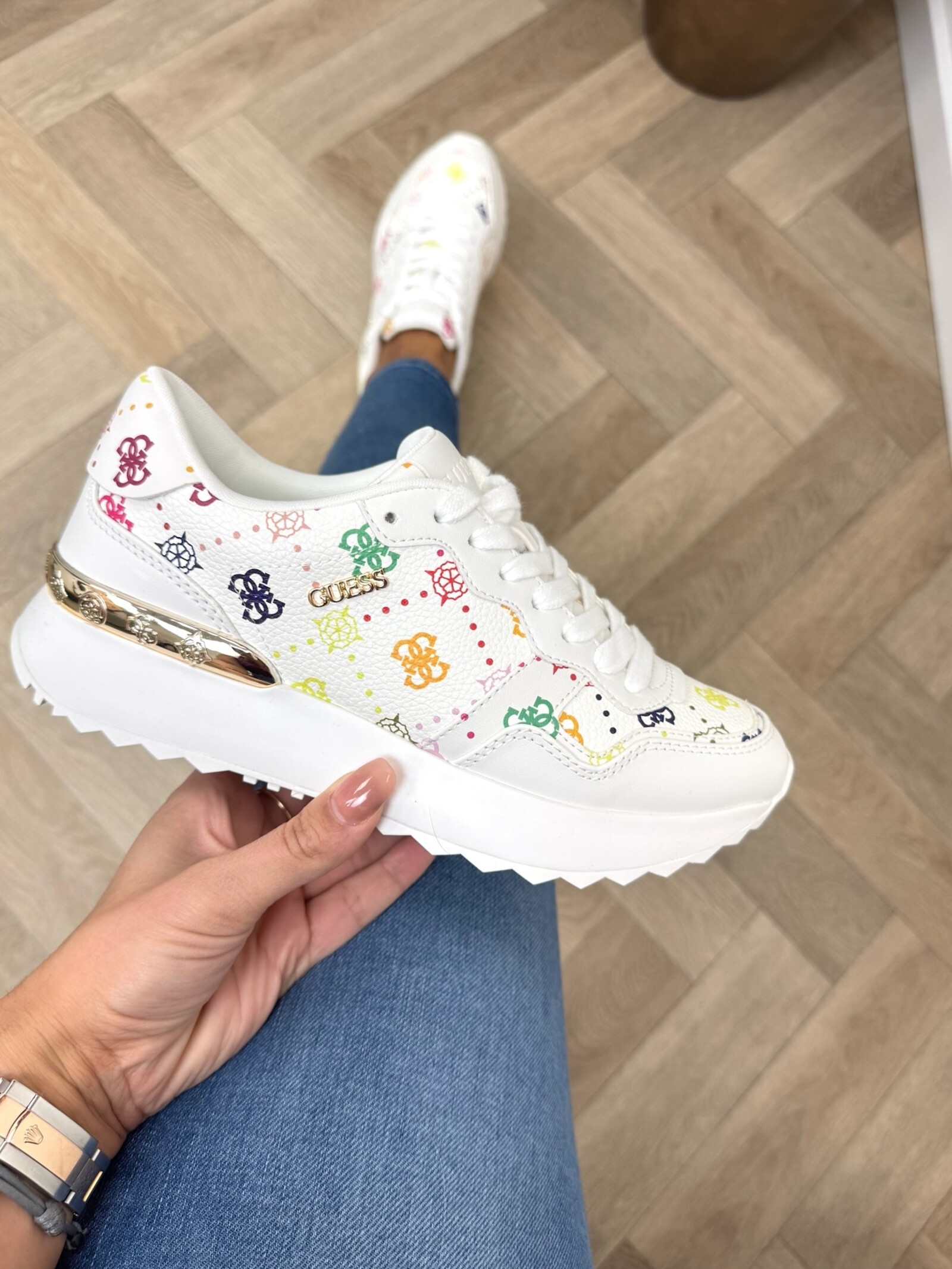Guess Sneakers Vinsa multi White Guess 1216