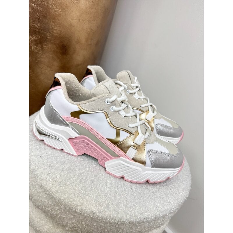 Sneakers Carrl17 White pink Guess 1218