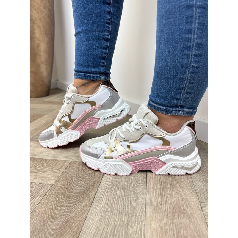 Sneakers Carrl17 White pink Guess 1218