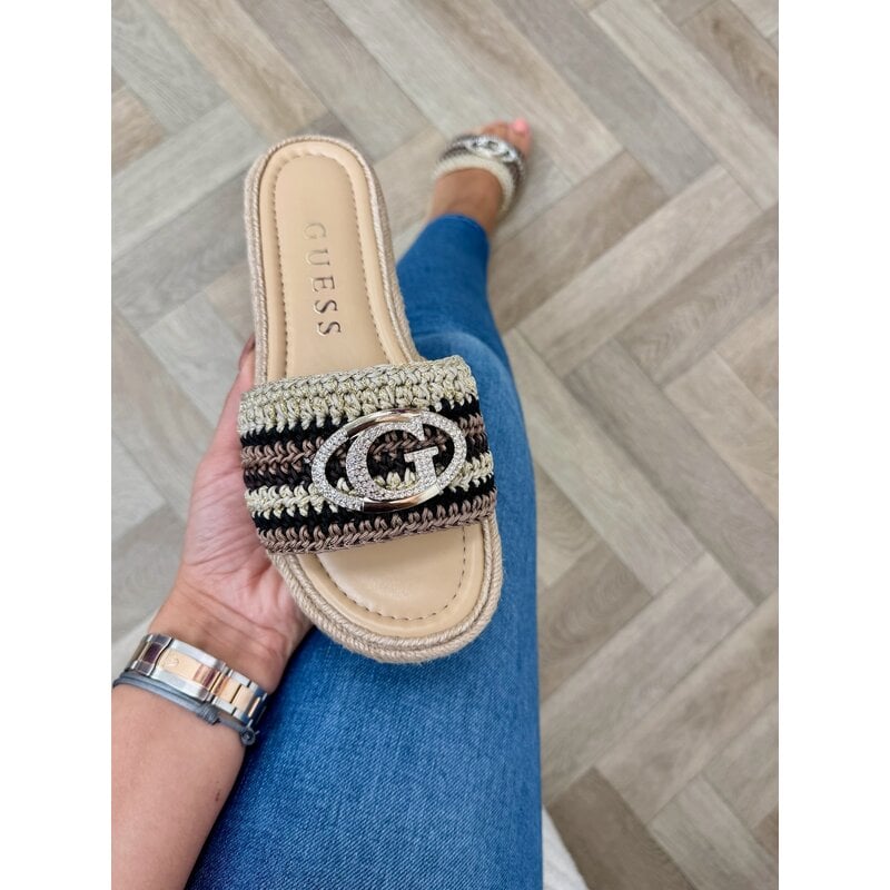 Slippers Kaylis Black choco Guess 1146