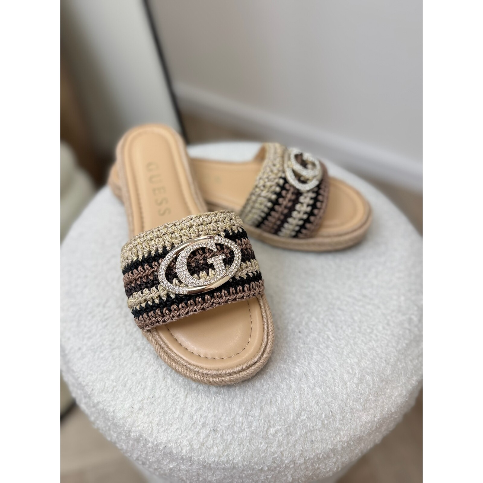 Guess Slippers Kaylis Black choco Guess 1146