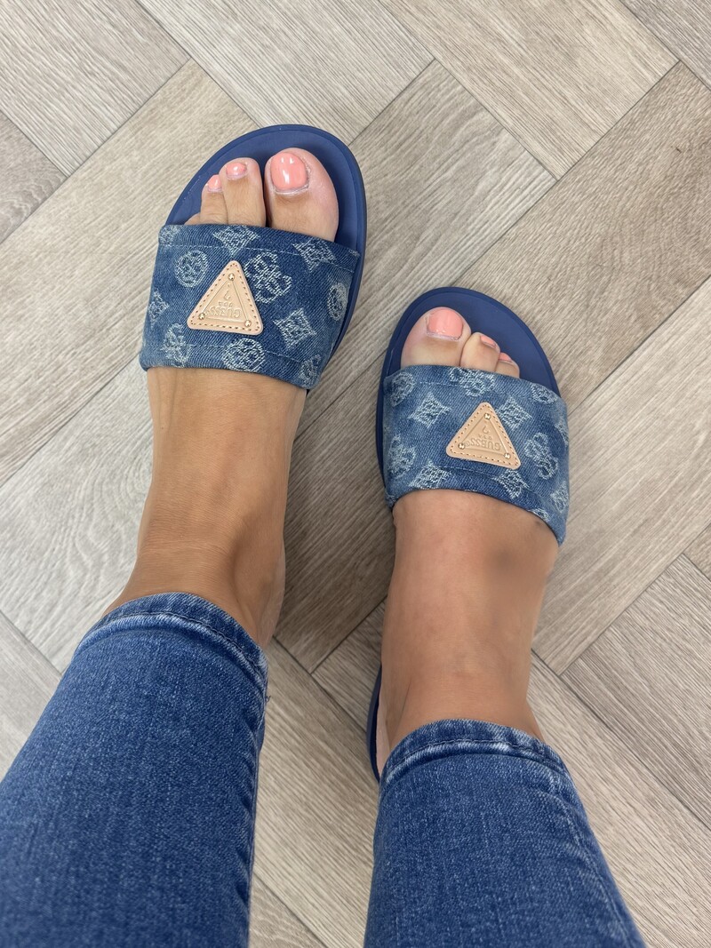 Slippers Elysone Denim Guess 1214
