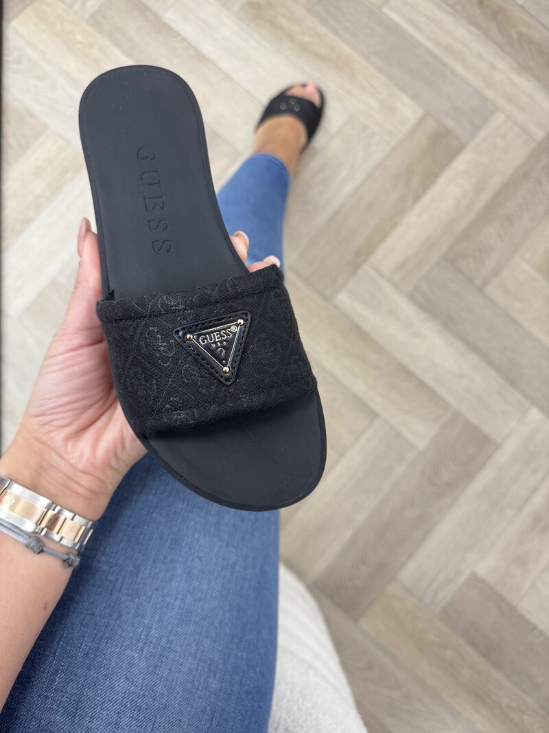 Slippers Elysone Black Guess 1213