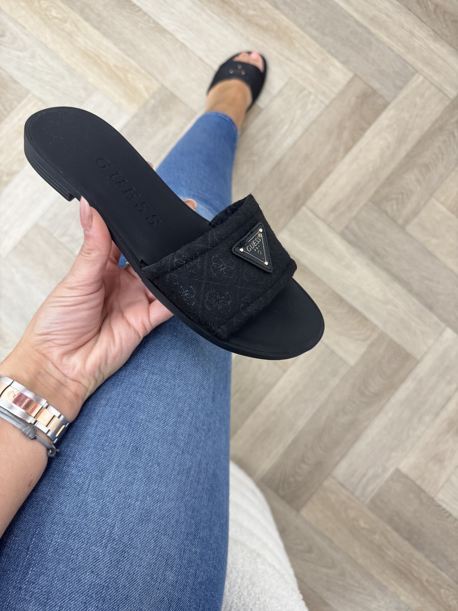 Guess Slippers Elysone Black Guess 1213