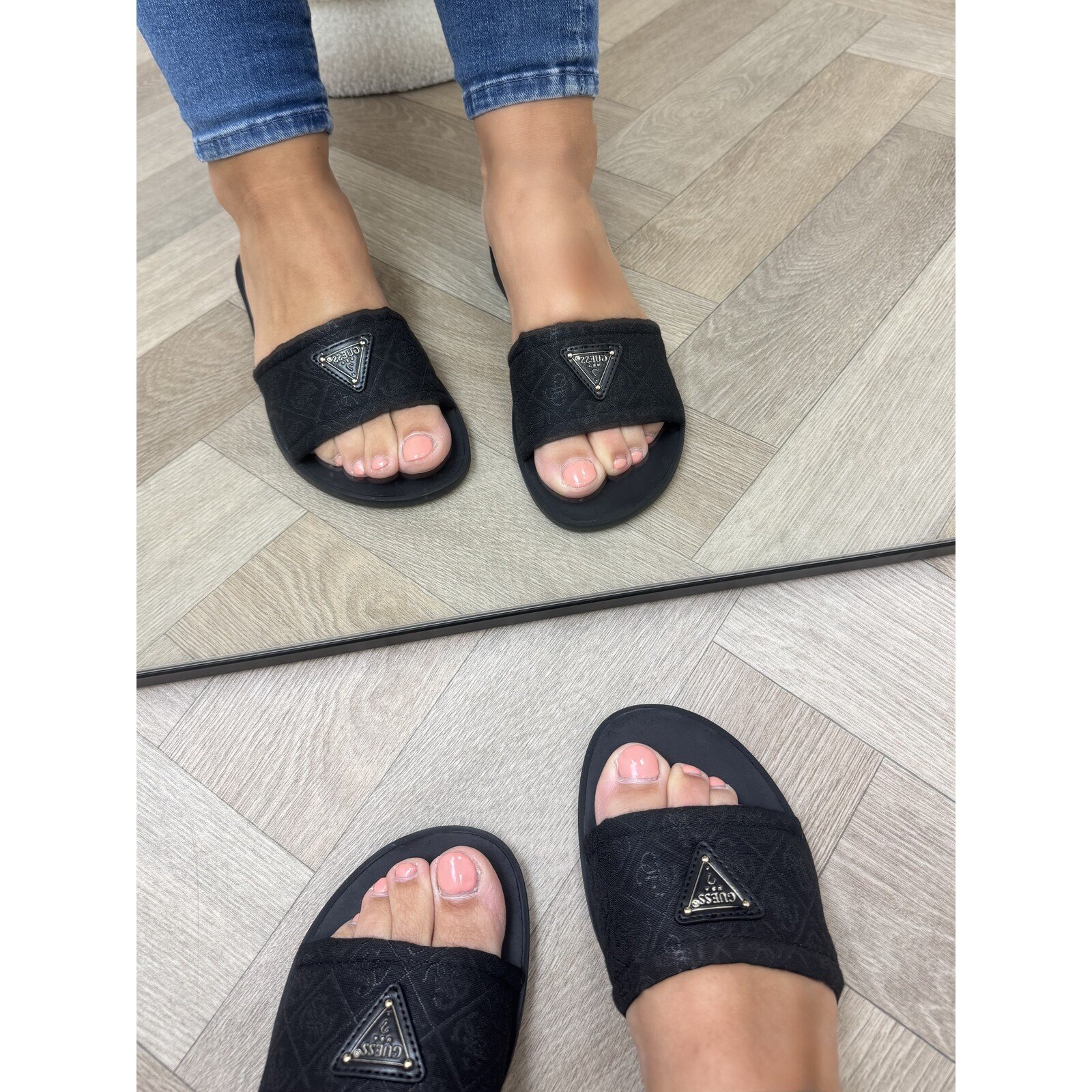 Guess Slippers Elysone Black Guess 1213