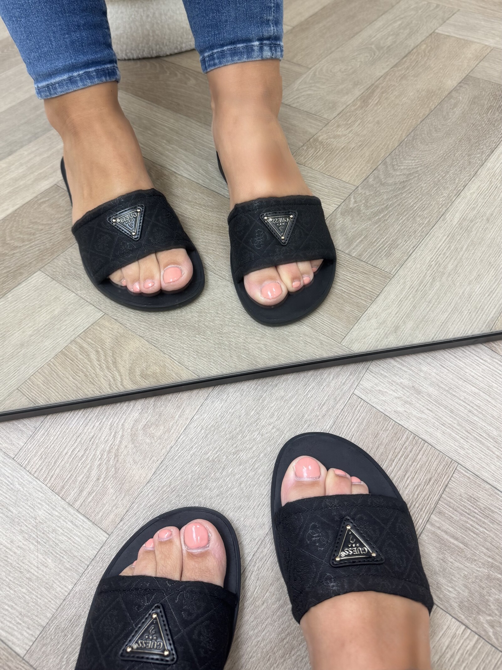 Guess Slippers Elysone Black Guess 1213