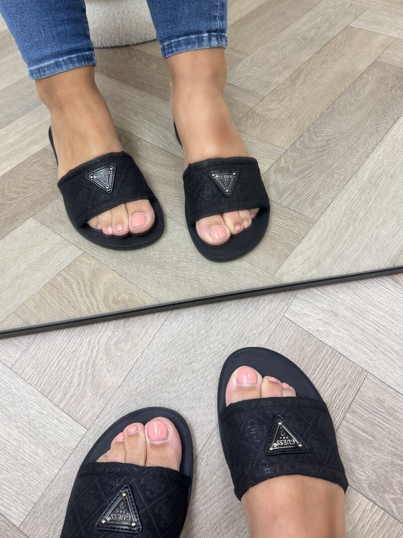 Slippers Elysone Black Guess 1213