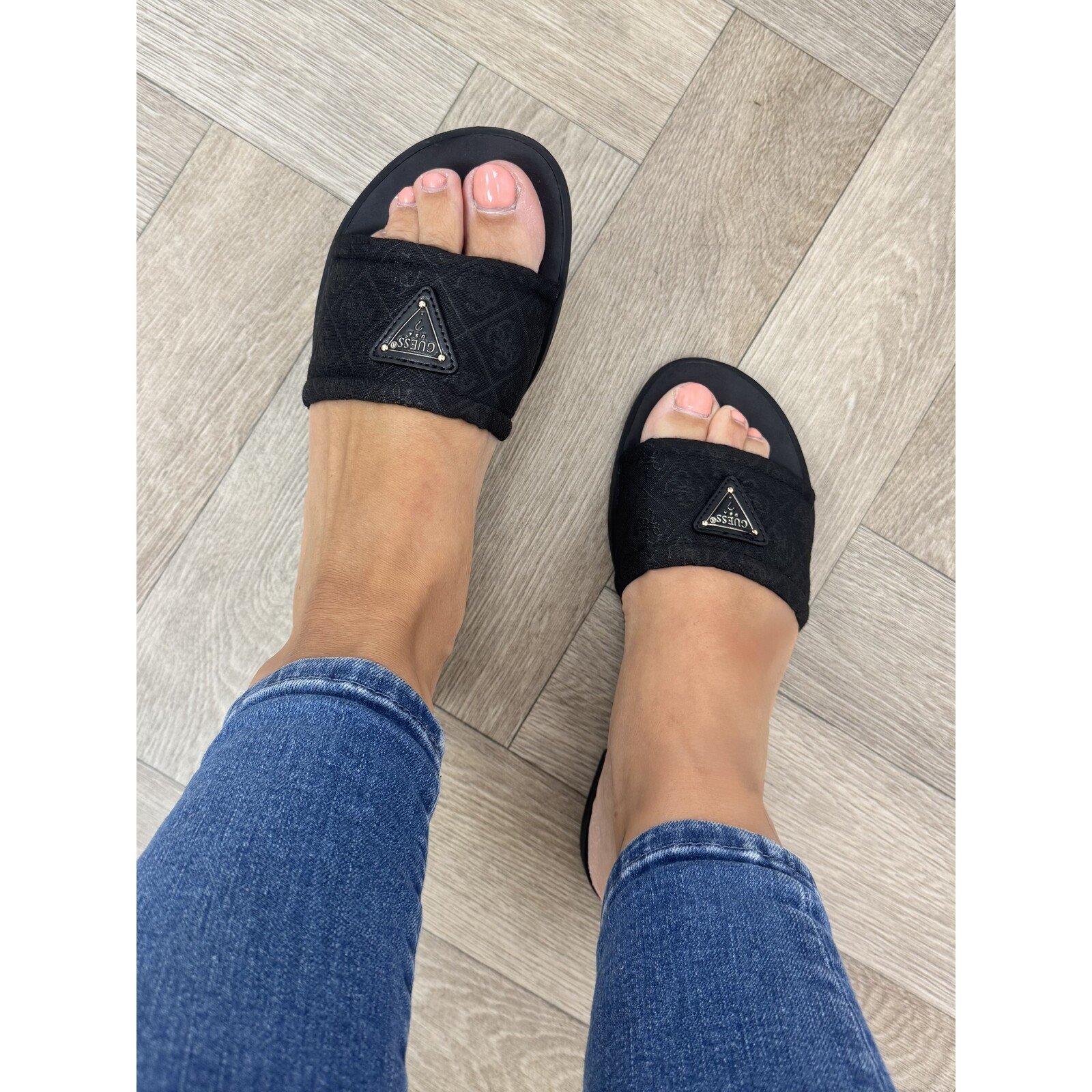 Guess Slippers Elysone Black Guess 1213