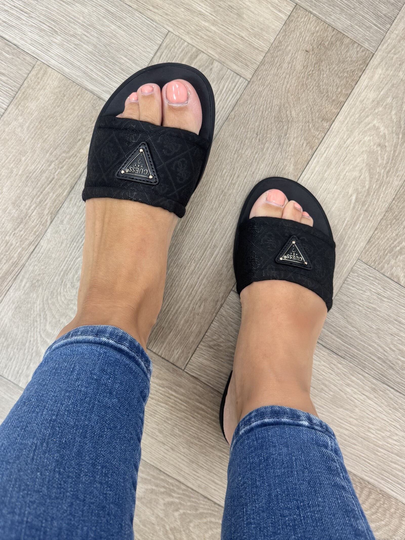 Guess Slippers Elysone Black Guess 1213