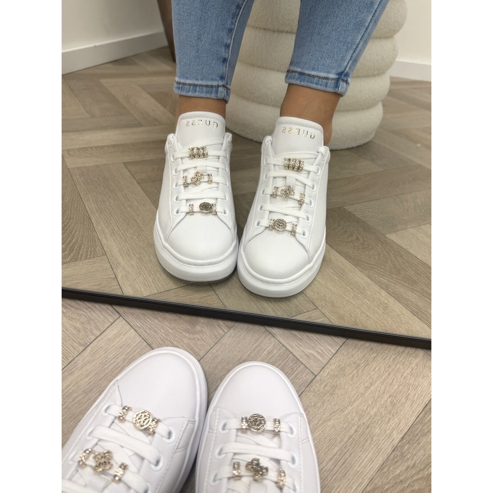 Guess Sneakers Fionia White gold Guess 1211